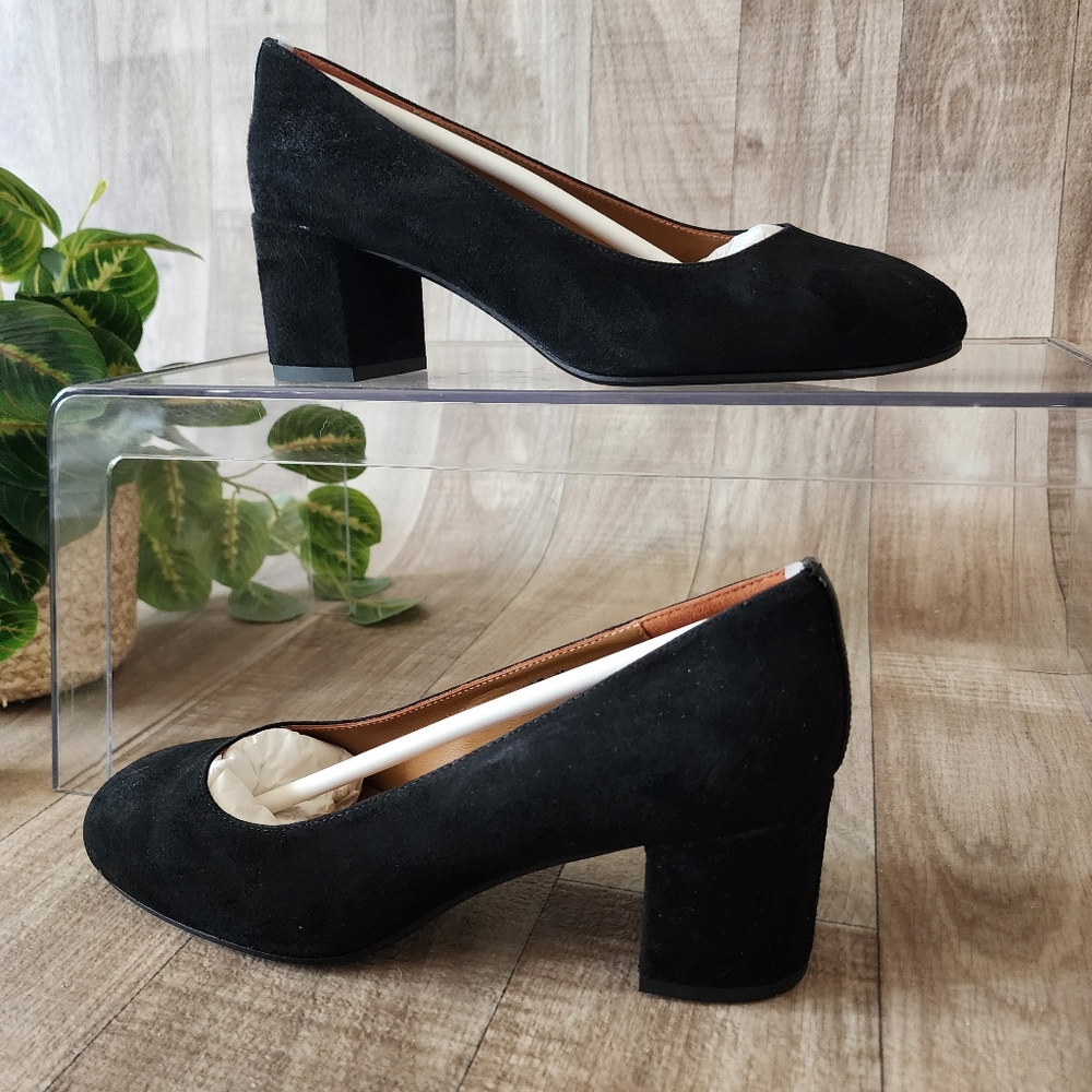 Margaux The Heel in Black Suede NWT Size EU 37/ US 7M - Picture 7 of 16